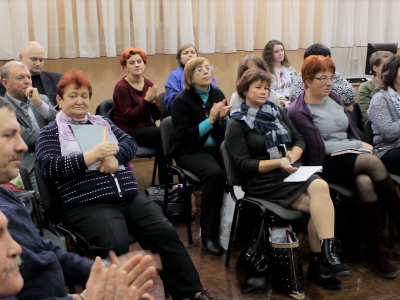 Аудиторія під час лекції у Житомирі, 26 жовтня 2017 р.