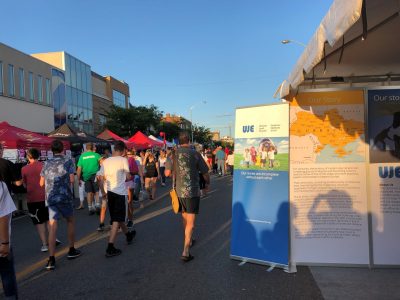 Вид із вулиці на Український фестиваль у Торонто 2018 року.