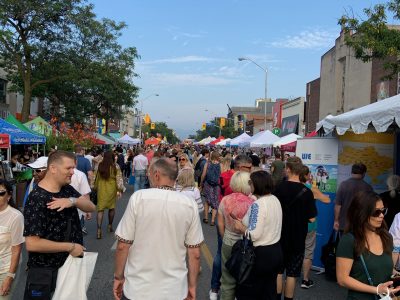 At the Bloor West Village Toronto Ukrainian Festival.