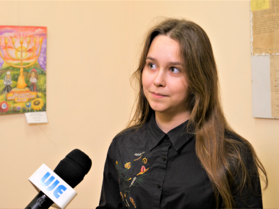 Maria Lazarchuk, Zhytomyr, finalist of the All-Ukrainian Children's Drawing Contest "Ukrainian-Jewish Encounter: We Are from Ukraine — 2022".