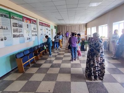During the exhibition's opening ceremony. Center for Culture, Leisure, and Sports, Chyhyryn, 26 August 2025.