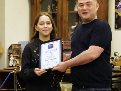 Awards ceremony of the All-Ukrainian Children's Drawing Competition "Ukrainian-Jewish Encounter: A Look into the Future, 2023." Sholem Aleichem Museum. 3 February 2024, Kyiv.