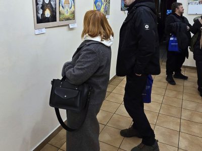 Exhibition of works by the participants of the All-Ukrainian Student Drawing Competition "Ukrainian Jewish Encounter: Our Stories Are Incomplete Without Each Other, 2024". Sholem Aleichem Museum. 8 February 2025, Kyiv.