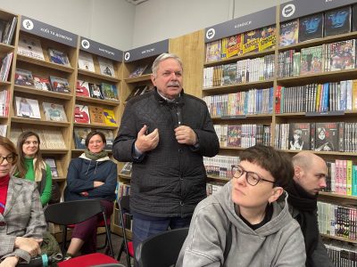 Myroslav Marynovych, a leading Ukrainian human rights advocate, at the event. 