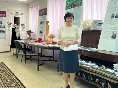 Kateryna Bilyk, administrator of the Kaniv Center for Culture and Arts. Kaniv, 29 September 2025.