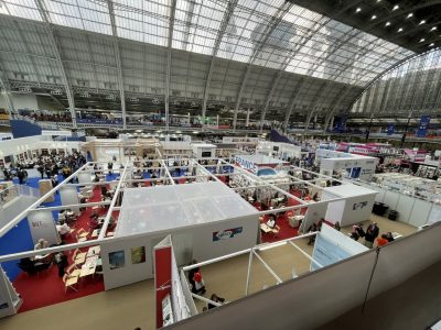 One of the halls at the London Book Fair.