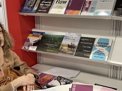 Books about Ukraine at the London Book Fair.