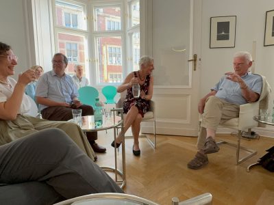 Left to right: Dr. Kateryna Rietz-Rakul, Head of the Ukrainian Institute in Germany, Marieluise Beck, Co-founder of the Center for Liberal Modernity, historian and UJE Board Member, Prof. Paul Robert Magocsi.