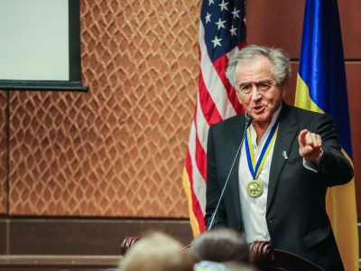 Bernard-Henri Lévy, the 2025 recipient of the Andrey Sheptytsky Award. (Photo: Mo Broushaky)
