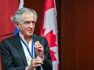 Bernard-Henri Lévy, the 2025 recipient of the Andrey Sheptytsky Award. (Photo: Mo Broushaky)