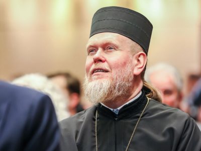 Archbishop Yevstratii (Zoria) of the Orthodox Church of Ukraine (OCU), which is independent of the Moscow Patriarchate. (Photo: Mo Broushaky)