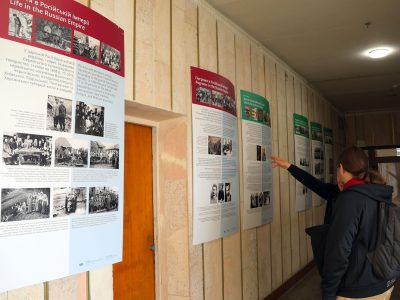 During and after the opening of the exhibition "A Journey Through the Ukrainian-Jewish Encounter: From Antiquity to 1939" at the Vasylkiv Cultural Center. 20 March 2026.